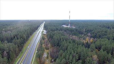 Panorama Over The Highway Near The Forest 8
