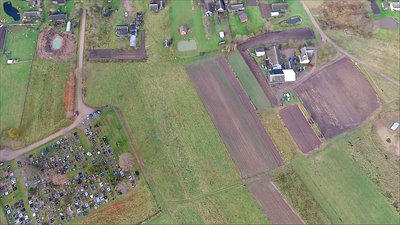 Flight Over The Country Near Cemetery 2
