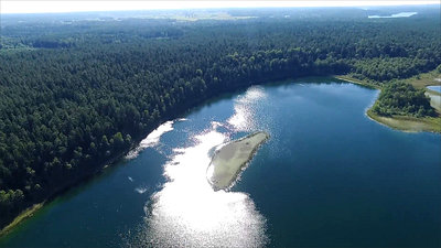 Flight Over The Lake Near Forest 21