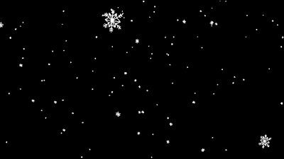 Cartoon Snowflakes Falling