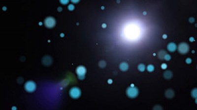 Abstract Space Overlay With Lens Flare