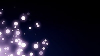Bokeh Particles With Flare Left Bottom