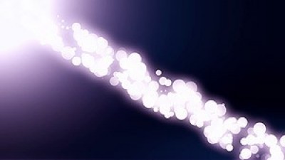 Bokeh Particles With Flare Diagonal Right