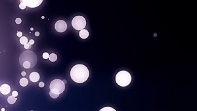 Bokeh Particles With Flare Left Fly 3d Space