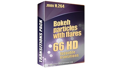 Bokeh Particles with Flares Pack (66 in 1)