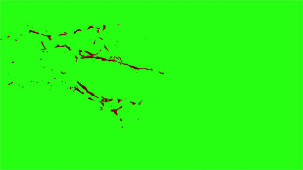 Hd Blood Burst Motion Blur Green Screen 36