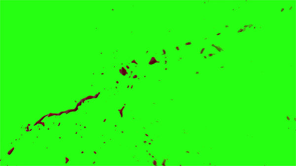 Hd Blood Burst Motion Blur Green Screen 97
