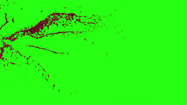 Hd Blood Burst Motion Blur Green Screen 99