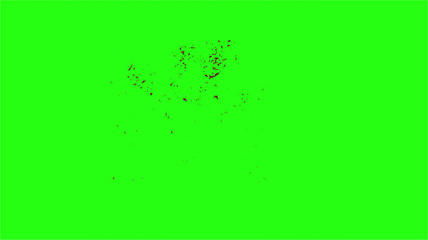 Hd Blood Burst Motion Blur Green Screen 108