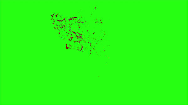 Hd Blood Burst Motion Blur Green Screen 119