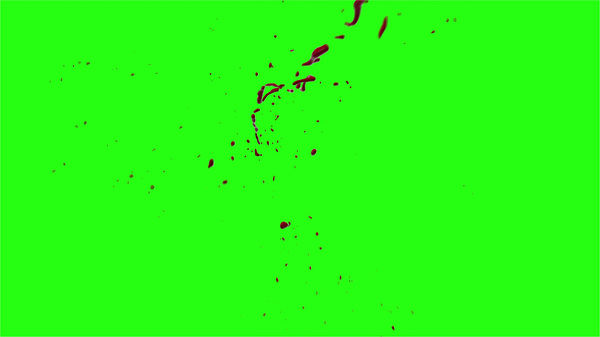 Hd Blood Burst Motion Blur Green Screen 123