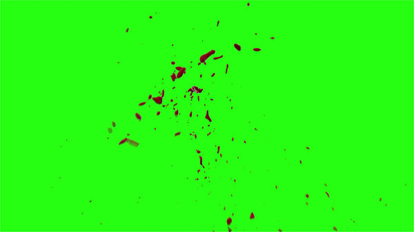 Hd Blood Burst Motion Blur Green Screen 124