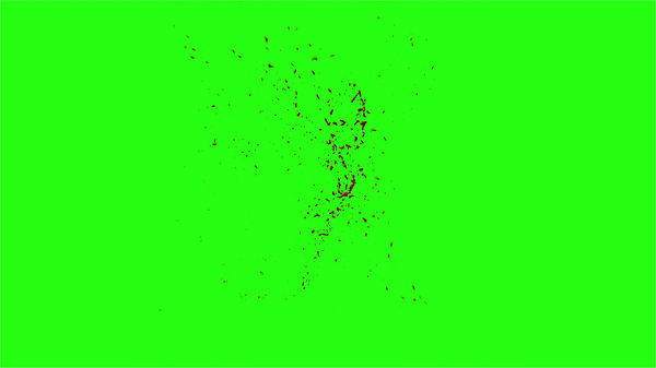 Hd Blood Burst Motion Blur Green Screen 127