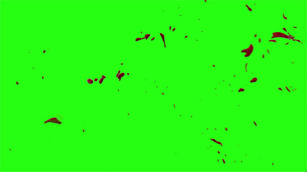 Hd Blood Burst Motion Blur Green Screen 135