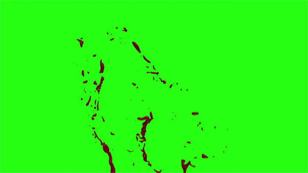 Hd Blood Burst Motion Blur Green Screen 156