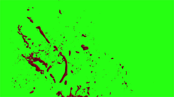 Hd Blood Burst Motion Blur Green Screen 167