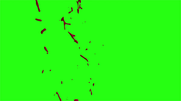 Hd Blood Burst Motion Blur Green Screen 177