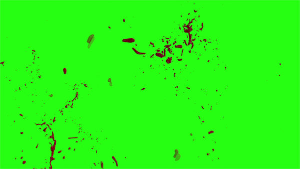 Hd Blood Burst Motion Blur Green Screen 192