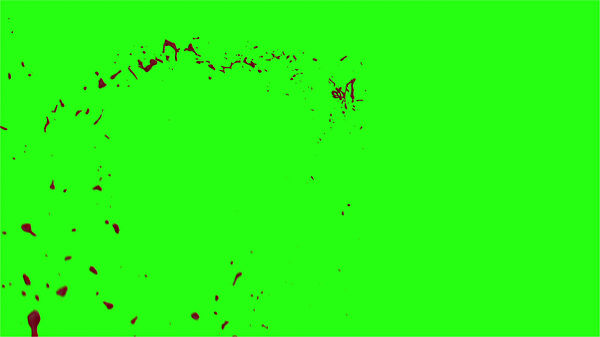 Hd Blood Burst Motion Blur Green Screen 196